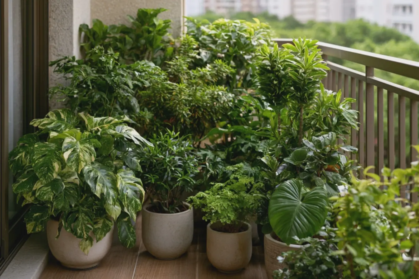 disposicao-em-camadas-para-criar-profundidade-com-folhagens-variegadas-edracenas Plantas com folhagens coloridas ideais para salas escuras e varandas compactas disposicao-em-camadas-para-criar-profundidade-com-folhagens-variegadas-edracenas Plantas com folhagens coloridas ideais para salas escuras e varandas compactas