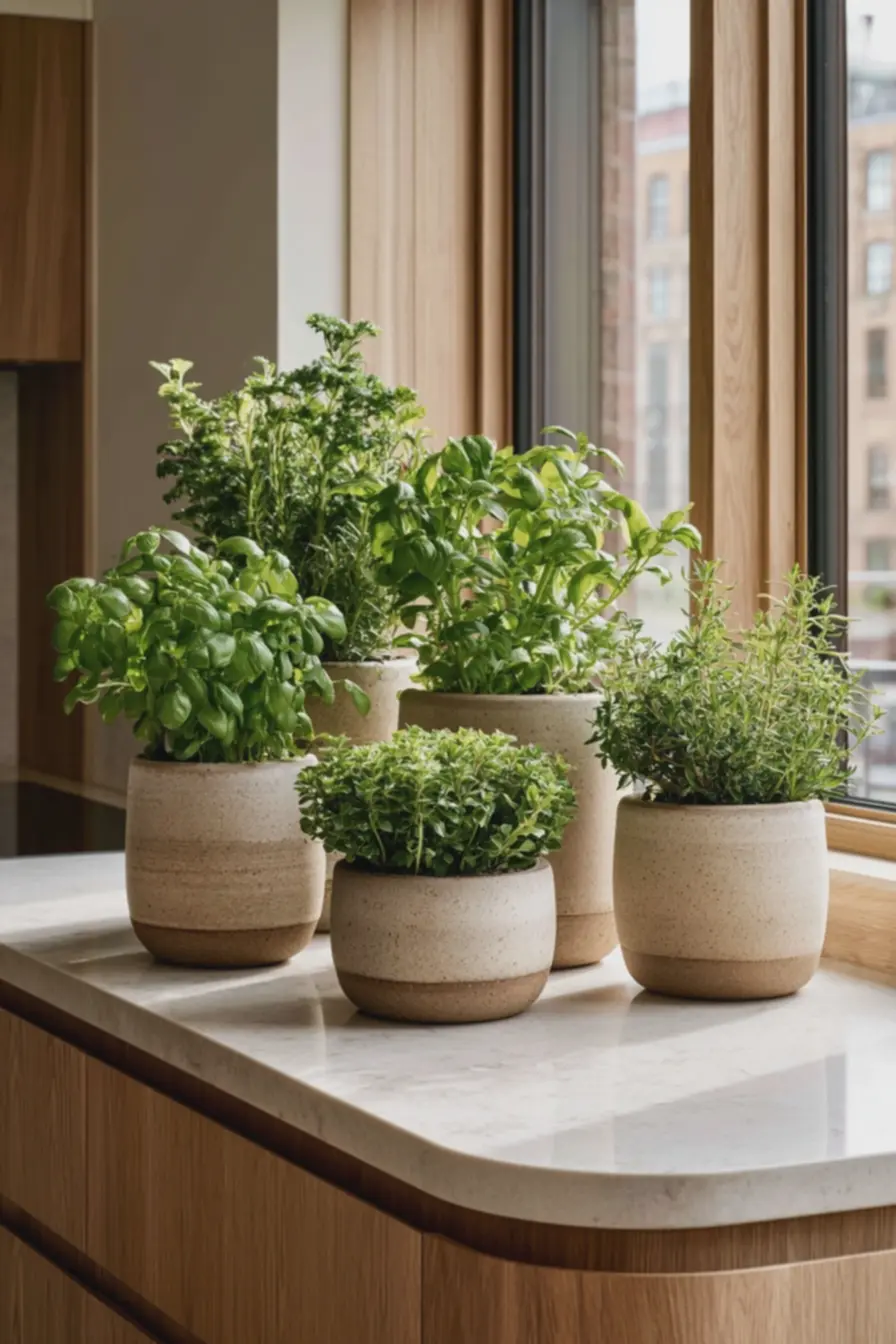 ervas-frescas-manjericao-hortela-alecrim-em-vasos-neutros-iluminadas-por-luznatural-indireta Vasos, bancadas e luz: o trio que garante uma horta de cozinha prática e organizada ervas-frescas-manjericao-hortela-alecrim-em-vasos-neutros-iluminadas-por-luznatural-indireta Vasos, bancadas e luz: o trio que garante uma horta de cozinha prática e organizada