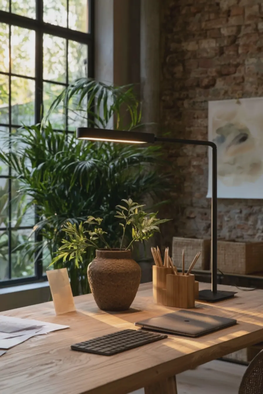 espaco-de-trabalho-domestico-com-acabamentos-naturais-e-iluminacao-quente-quefavorece-o-foco-e-a-produtividade Decoração de home office: o detalhe inesperado que muda tudo na sua produtividade espaco-de-trabalho-domestico-com-acabamentos-naturais-e-iluminacao-quente-quefavorece-o-foco-e-a-produtividade Decoração de home office: o detalhe inesperado que muda tudo na sua produtividade