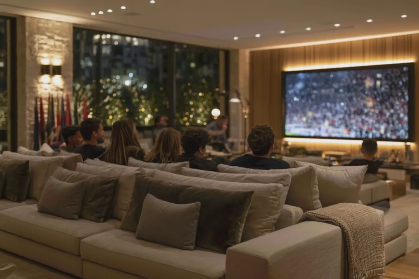 faixa-de-led-suave-criando-aura-difusa-atras-da-tv-em-sala-de-torcida-acolhedoraque-convida-a-celebracao Iluminação, almofadas e detalhes que viram clima de torcida em casa faixa-de-led-suave-criando-aura-difusa-atras-da-tv-em-sala-de-torcida-acolhedoraque-convida-a-celebracao Iluminação, almofadas e detalhes que viram clima de torcida em casa
