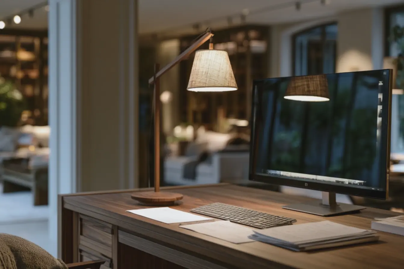 foco-nitido-na-area-iluminada-mostrando-texturas-do-papel-tecido-da-luminaria-eteclado-para-bem-estar-no-trabalho Decoração de home office: iluminação de tarefa que reduz fadiga e aumenta foco foco-nitido-na-area-iluminada-mostrando-texturas-do-papel-tecido-da-luminaria-eteclado-para-bem-estar-no-trabalho Decoração de home office: iluminação de tarefa que reduz fadiga e aumenta foco