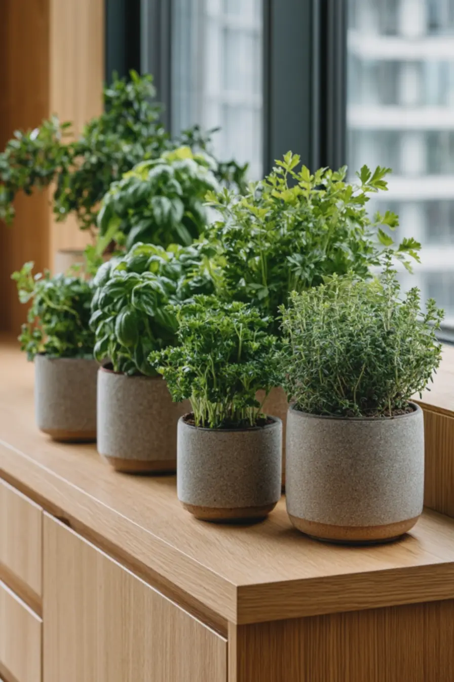 horta-caseira-em-cozinha-iluminada-com-vasos-texturizados-e-plantas-verdesvibrantes Escolhas de vasos que valorizam a horta em casa e a estética da cozinha horta-caseira-em-cozinha-iluminada-com-vasos-texturizados-e-plantas-verdesvibrantes Escolhas de vasos que valorizam a horta em casa e a estética da cozinha