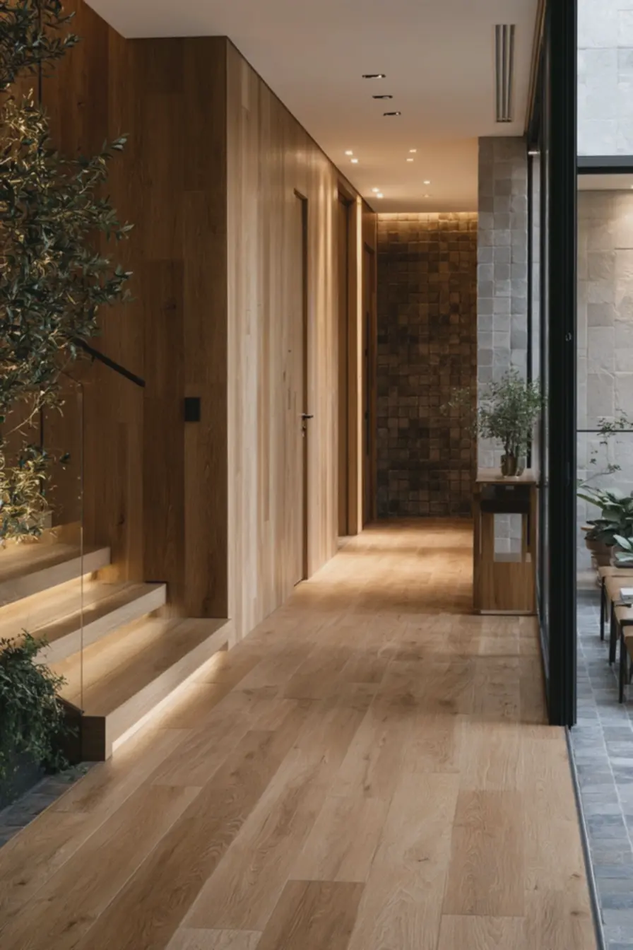 iluminacao-indireta-valoriza-textura-mate-do-porcelanato-evitando-reflexos-efragmentacao-do-espaco-em-corredor-moderno Revestimento para parede que amplia visualmente corredores e hall de entrada iluminacao-indireta-valoriza-textura-mate-do-porcelanato-evitando-reflexos-efragmentacao-do-espaco-em-corredor-moderno Revestimento para parede que amplia visualmente corredores e hall de entrada