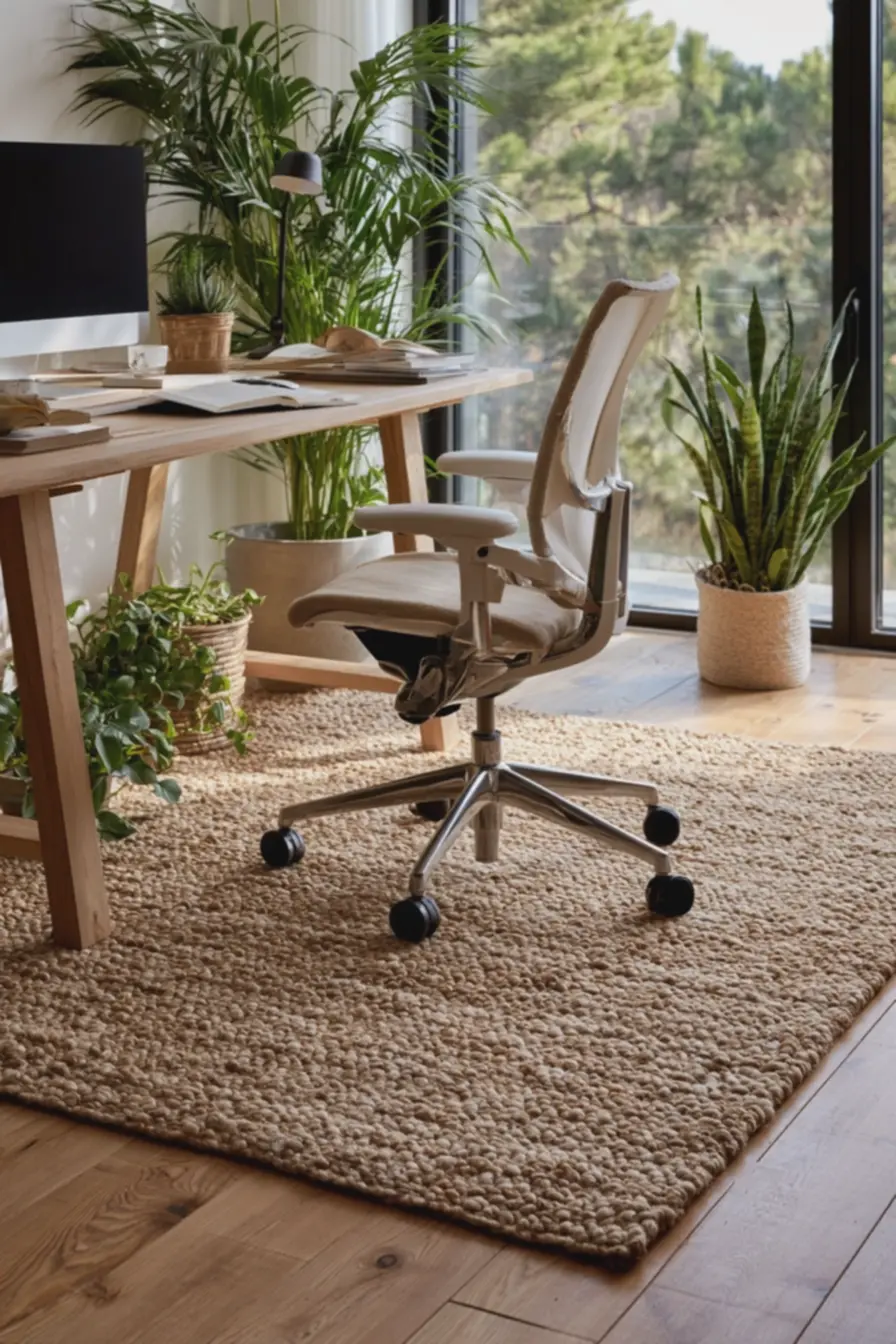 iluminacao-natural-suave-em-home-office-com-foco-no-conforto-acusticoproporcionado-por-tapete-adequado Acústica no home office: painéis, tapetes e estantes que melhoram foco e chamadas iluminacao-natural-suave-em-home-office-com-foco-no-conforto-acusticoproporcionado-por-tapete-adequado Acústica no home office: painéis, tapetes e estantes que melhoram foco e chamadas