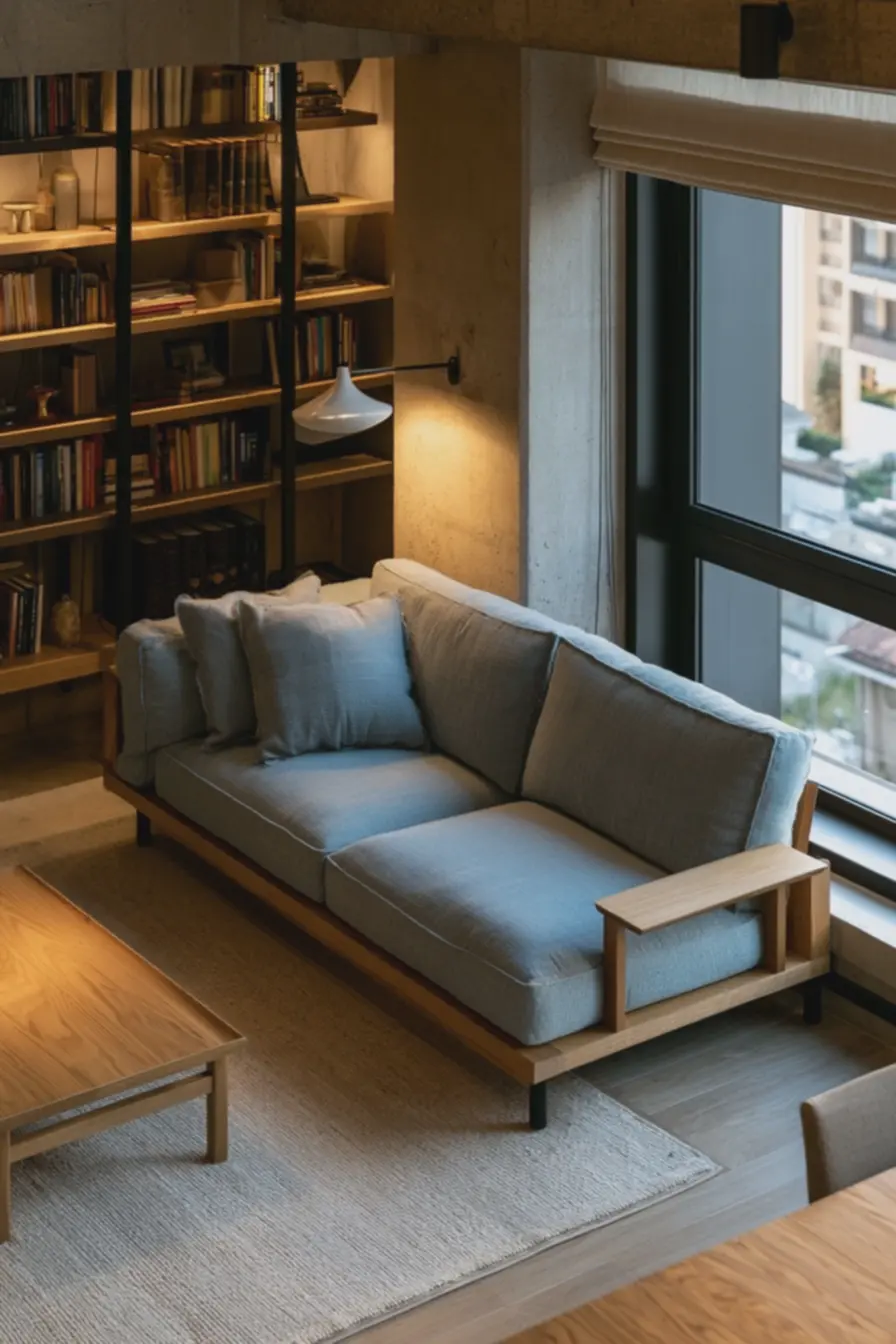 iluminacao-suave-de-luminaria-de-chao-destaca-posicionamento-eficiente-do-sofa-earea-de-circulacao-livre Você sabe onde colocar o sofá na sala? A posição dele pode mudar tudo. iluminacao-suave-de-luminaria-de-chao-destaca-posicionamento-eficiente-do-sofa-earea-de-circulacao-livre Você sabe onde colocar o sofá na sala? A posição dele pode mudar tudo.