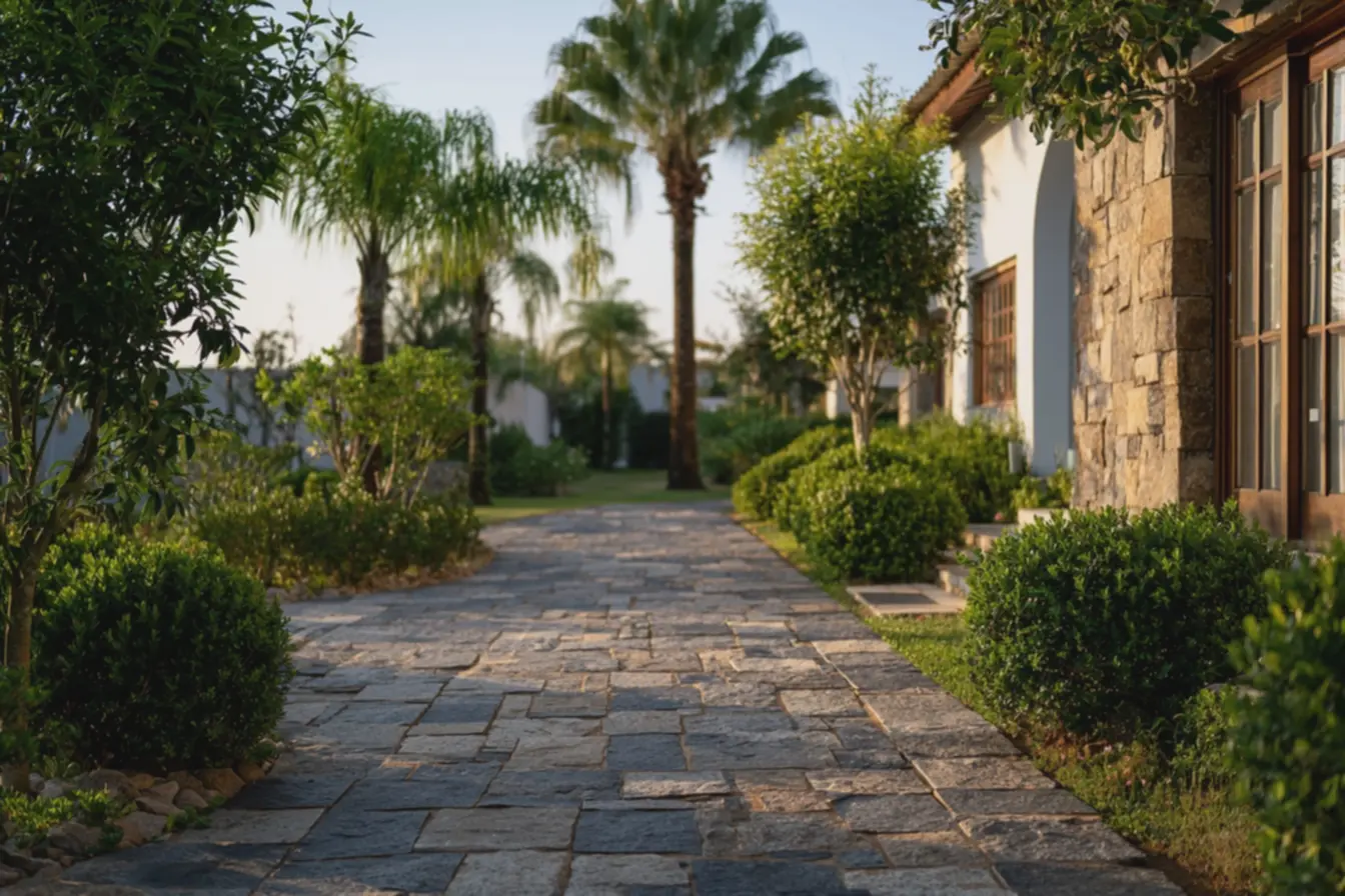 jardim-com-calcada-de-granito-resistente-a-umidade-e-salinidade-com-arbustos-ecoqueiros-ao-fundo Pedras para calçada externa: o que poucos sabem sobre durabilidade e estilo jardim-com-calcada-de-granito-resistente-a-umidade-e-salinidade-com-arbustos-ecoqueiros-ao-fundo Pedras para calçada externa: o que poucos sabem sobre durabilidade e estilo