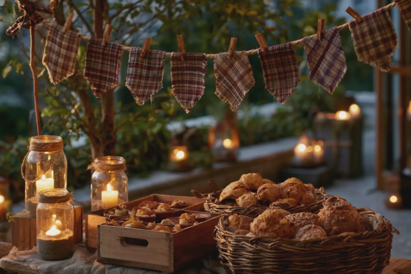 lanternas-feitas-com-garrafas-de-vidro-recicladas-com-velas-acesas-distribuidaspelo-ambiente-festivo Decoração sustentável para festa junina em casa: reuse itens simples com cara tradicional lanternas-feitas-com-garrafas-de-vidro-recicladas-com-velas-acesas-distribuidaspelo-ambiente-festivo Decoração sustentável para festa junina em casa: reuse itens simples com cara tradicional