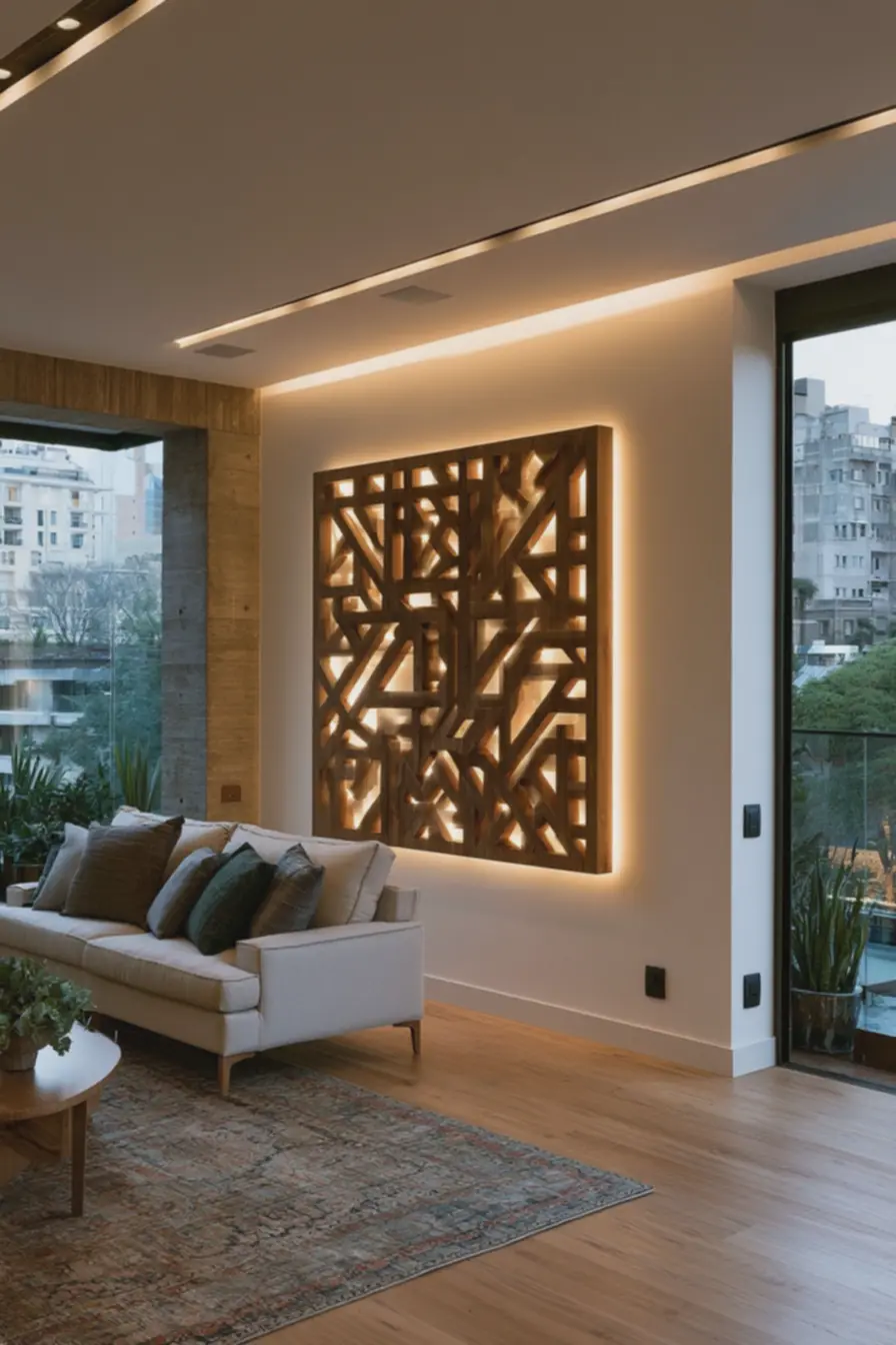 luz-difusa-por-difusor-opaco-evitando-visao-direta-da-fonte-led-acabamento-foscoescuro-interno-do-mdf-realcando-sombras Luz por trás de quadros vazados em MDF: profundidade e clima para paredes luz-difusa-por-difusor-opaco-evitando-visao-direta-da-fonte-led-acabamento-foscoescuro-interno-do-mdf-realcando-sombras Luz por trás de quadros vazados em MDF: profundidade e clima para paredes