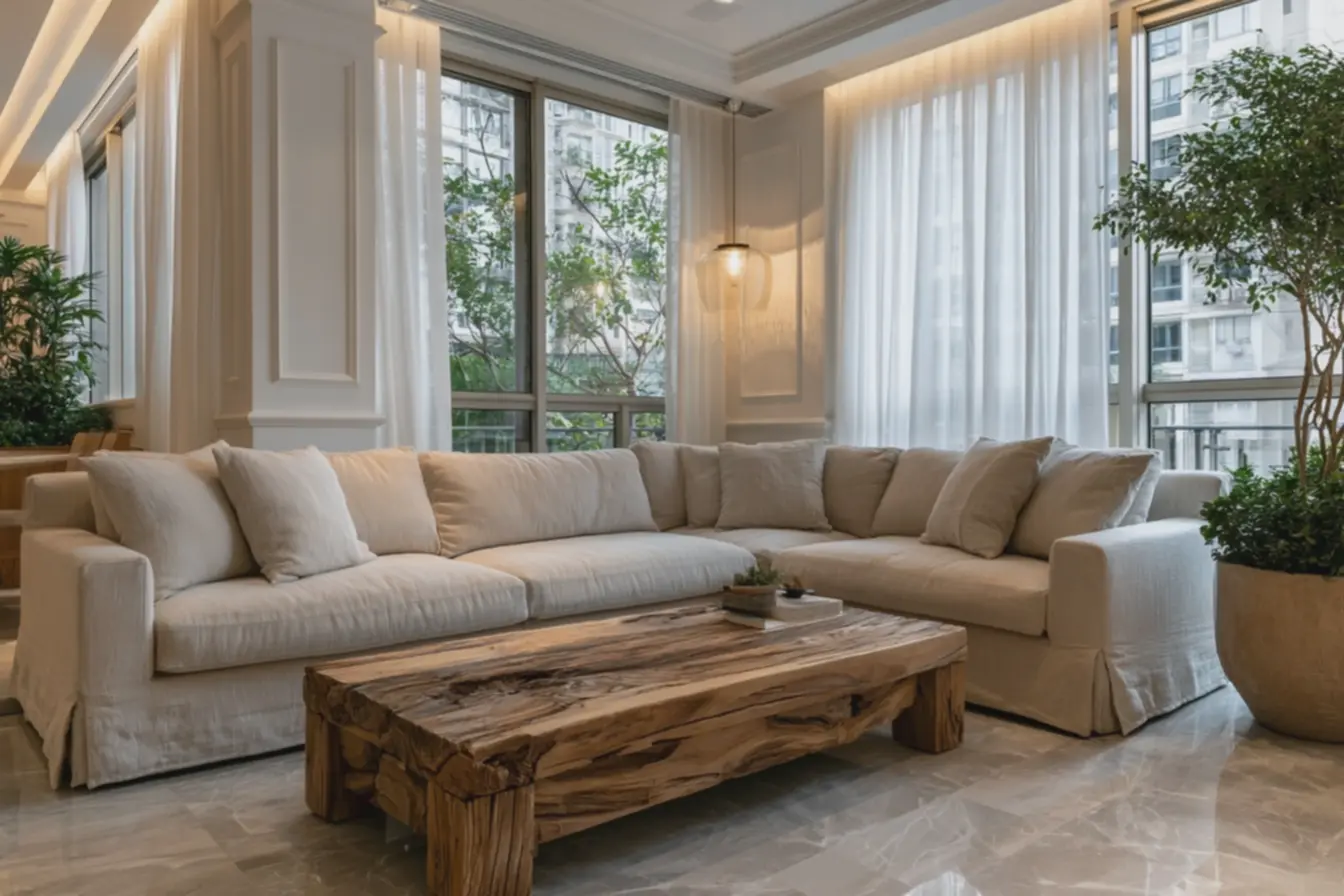 mesa-de-centro-rustica-de-madeira-reciclada-combinada-com-plantas-em-vasosceramicos-para-decoracao-funcional O estilo europeu de decoração chegou com tudo no Brasil mesa-de-centro-rustica-de-madeira-reciclada-combinada-com-plantas-em-vasosceramicos-para-decoracao-funcional O estilo europeu de decoração chegou com tudo no Brasil