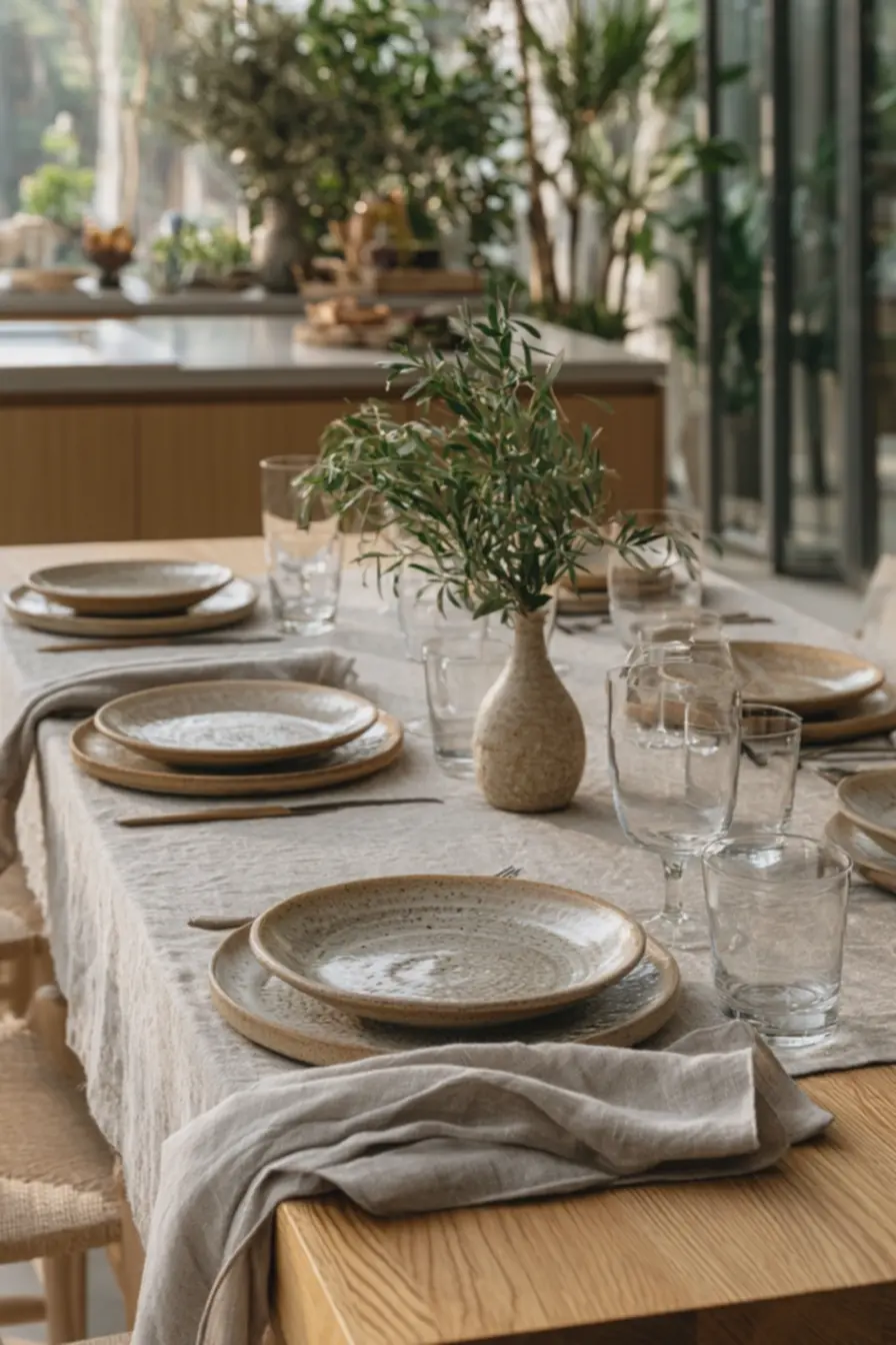 mesa-de-jantar-simples-e-acolhedora-com-toalha-de-linho-cru-e-pratos-de-ceramicaartesanal O charme discreto da mesa posta que deixa as refeições do dia a dia mais aconchegantes e elegantes mesa-de-jantar-simples-e-acolhedora-com-toalha-de-linho-cru-e-pratos-de-ceramicaartesanal O charme discreto da mesa posta que deixa as refeições do dia a dia mais aconchegantes e elegantes
