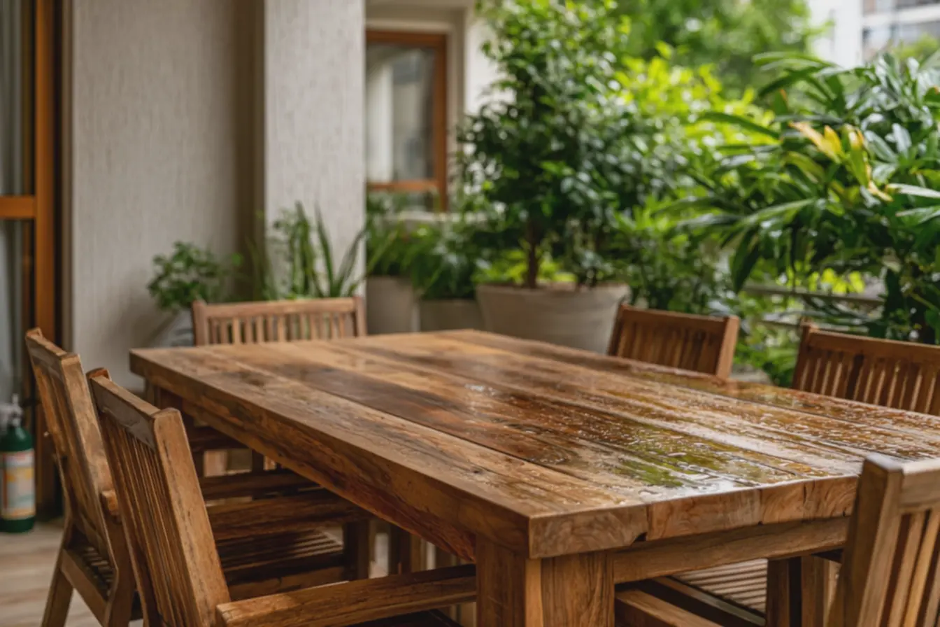 mesa-e-cadeiras-de-madeira-com-acabamento-mate-e-textura-natural-evidenciandoresistencia-a-agentes-externos Madeira em casa: quais acabamentos protegem móveis e estruturas do cupim mesa-e-cadeiras-de-madeira-com-acabamento-mate-e-textura-natural-evidenciandoresistencia-a-agentes-externos Madeira em casa: quais acabamentos protegem móveis e estruturas do cupim