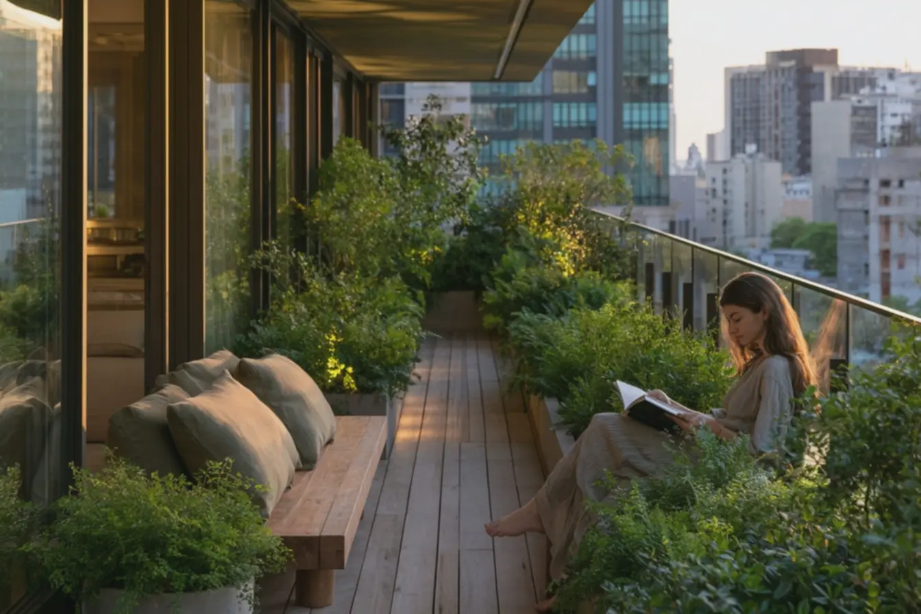 mulher-lendo-livro-sentada-em-banco-ao-amanhecer-com-luz-suave-e-sombra-deplantas-em-ambiente-relaxante O segredo das áreas externas que convidam a viver: ideias para um jardim que inspira e acolhe de verdade mulher-lendo-livro-sentada-em-banco-ao-amanhecer-com-luz-suave-e-sombra-deplantas-em-ambiente-relaxante O segredo das áreas externas que convidam a viver: ideias para um jardim que inspira e acolhe de verdade