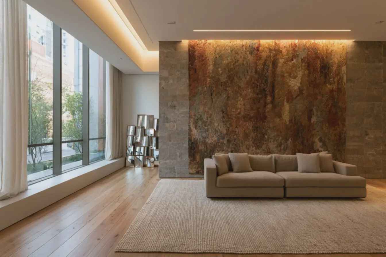 painel-textil-grande-combinado-com-fita-de-led-indireta-criando-efeitosofisticado-sem-furar Ideias baratas para decorar paredes sem furar: opções simples e de grande efeito painel-textil-grande-combinado-com-fita-de-led-indireta-criando-efeitosofisticado-sem-furar Ideias baratas para decorar paredes sem furar: opções simples e de grande efeito