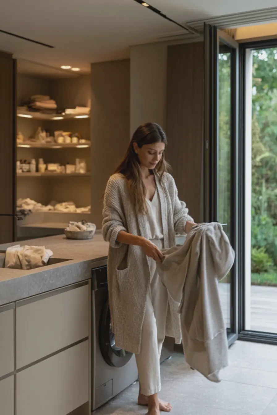 pessoa-transferindo-roupas-da-maquina-para-bancada-de-porcelanato-cinza-evitandodeslocamentos-desnecessarios-na-lavanderia O segredo das lavanderias pequenas: ideias que elevam o espaço sem precisar de reformas caras pessoa-transferindo-roupas-da-maquina-para-bancada-de-porcelanato-cinza-evitandodeslocamentos-desnecessarios-na-lavanderia O segredo das lavanderias pequenas: ideias que elevam o espaço sem precisar de reformas caras