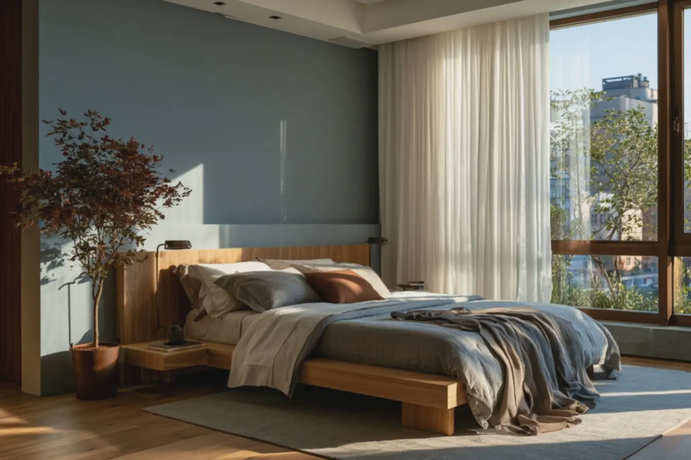 quarto-sofisticado-com-parede-azul-escuro-e-moldura-tonal-azul-claro-foscodestacando-textura-e-profundidade-da-cor Parede de destaque com moldura: bordas e painéis que valorizam a cor quarto-sofisticado-com-parede-azul-escuro-e-moldura-tonal-azul-claro-foscodestacando-textura-e-profundidade-da-cor Parede de destaque com moldura: bordas e painéis que valorizam a cor