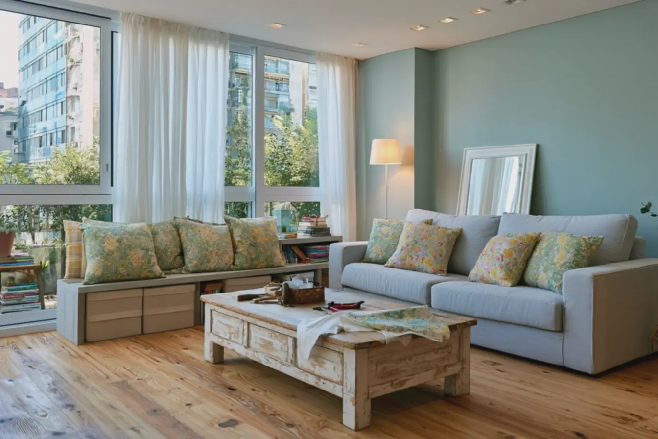 renovacao-de-sala-com-moveis-reutilizados-e-pintura-artesanal-em-ambiente-bemiluminado Sala nova gastando pouco: ideias simples que mudam seu ambiente rápido renovacao-de-sala-com-moveis-reutilizados-e-pintura-artesanal-em-ambiente-bemiluminado Sala nova gastando pouco: ideias simples que mudam seu ambiente rápido