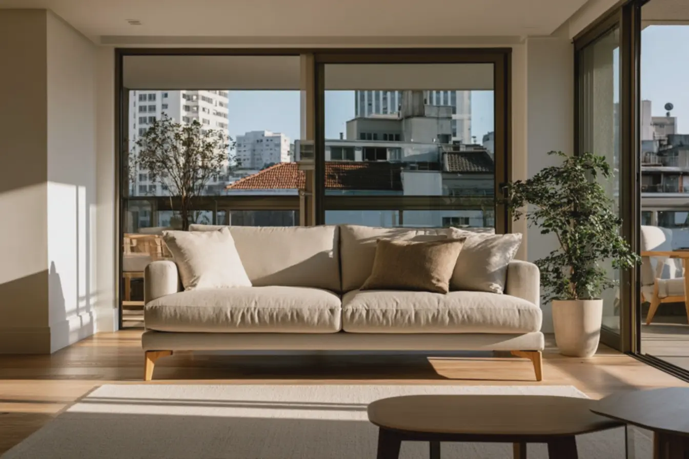 sala-compacta-decorada-com-sofa-europeu-moderno-adaptado-para-espacos-reduzidos Móveis europeus em apartamentos brasileiros: ajuste de escala e proporções sala-compacta-decorada-com-sofa-europeu-moderno-adaptado-para-espacos-reduzidos Móveis europeus em apartamentos brasileiros: ajuste de escala e proporções