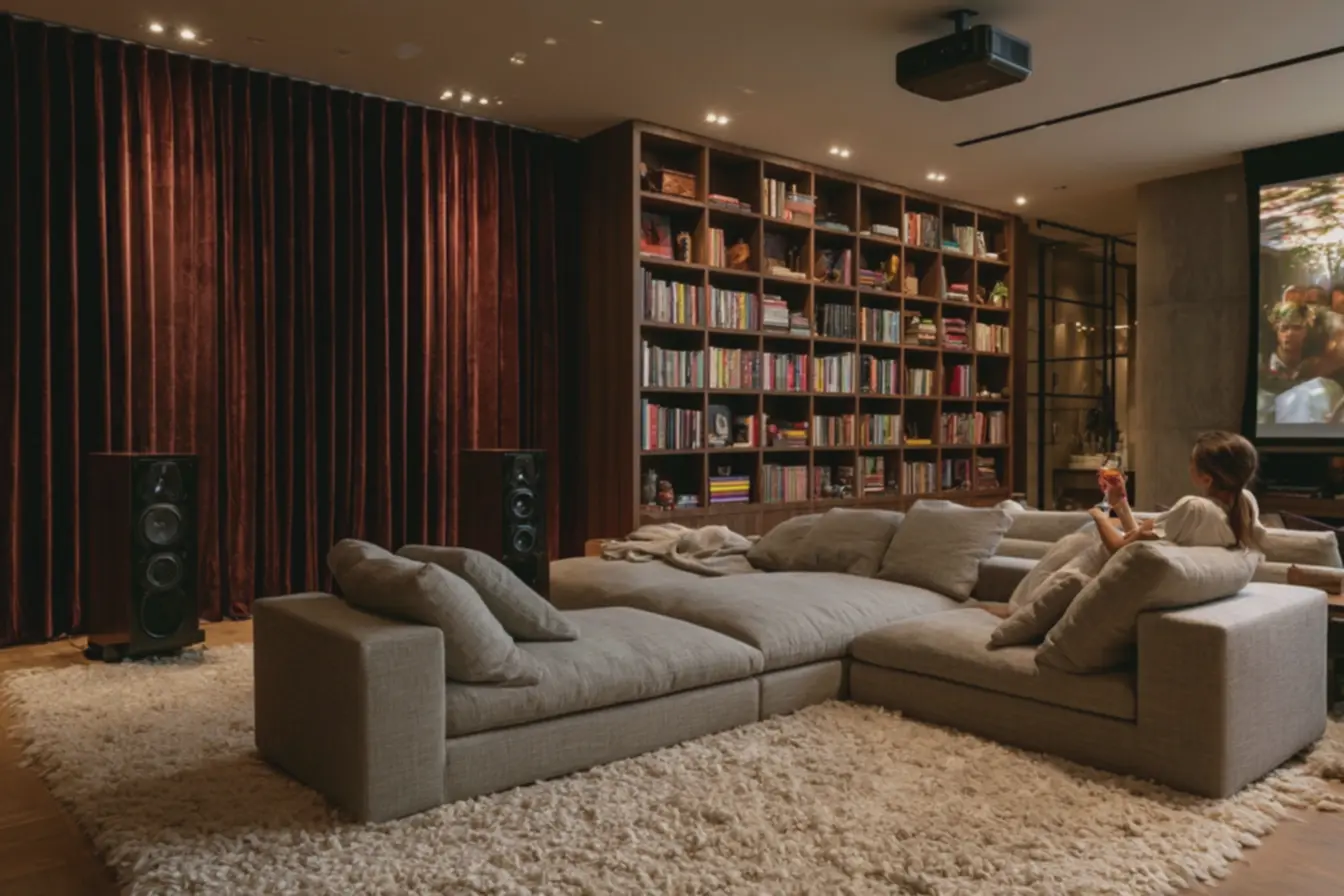 sala-de-cinema-residencial-com-cortina-de-veludo-bordo-para-isolamento-acustico Acústica e isolamento para sua sala de cinema em casa sem obras sala-de-cinema-residencial-com-cortina-de-veludo-bordo-para-isolamento-acustico Acústica e isolamento para sua sala de cinema em casa sem obras