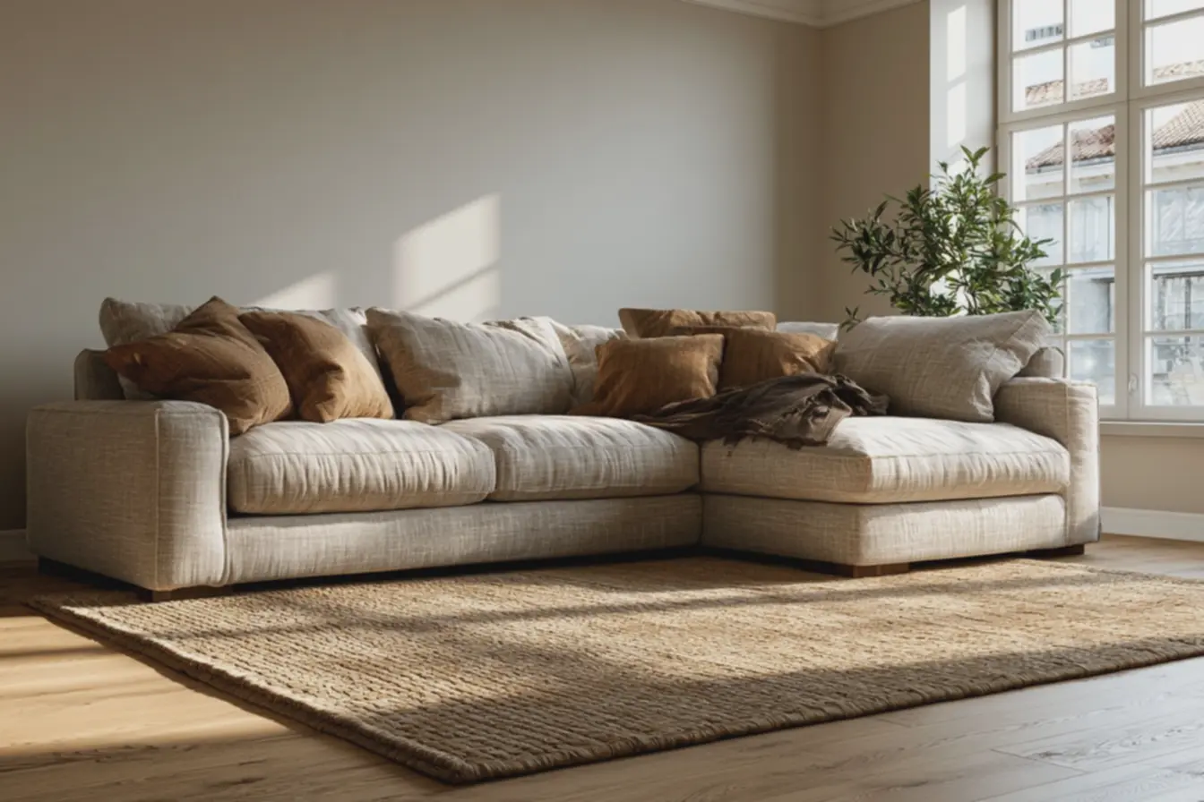 sala-de-estar-com-parede-bege-medio-quente-e-sofa-bege-claro-destacando-falta-decontraste-na-decoracao Combinação de cores de parede e móveis: o erro que gera ambiente sem vida sala-de-estar-com-parede-bege-medio-quente-e-sofa-bege-claro-destacando-falta-decontraste-na-decoracao Combinação de cores de parede e móveis: o erro que gera ambiente sem vida