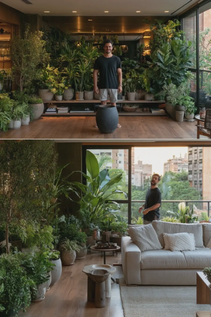 sala-de-estar-com-plantas-organizadas-de-forma-errada-bloqueando-passagem-ecriando-sensacao-de-ambiente-apertado Camadas de plantas que ampliam ambientes: alturas, texturas e vasos que funcionam sala-de-estar-com-plantas-organizadas-de-forma-errada-bloqueando-passagem-ecriando-sensacao-de-ambiente-apertado Camadas de plantas que ampliam ambientes: alturas, texturas e vasos que funcionam