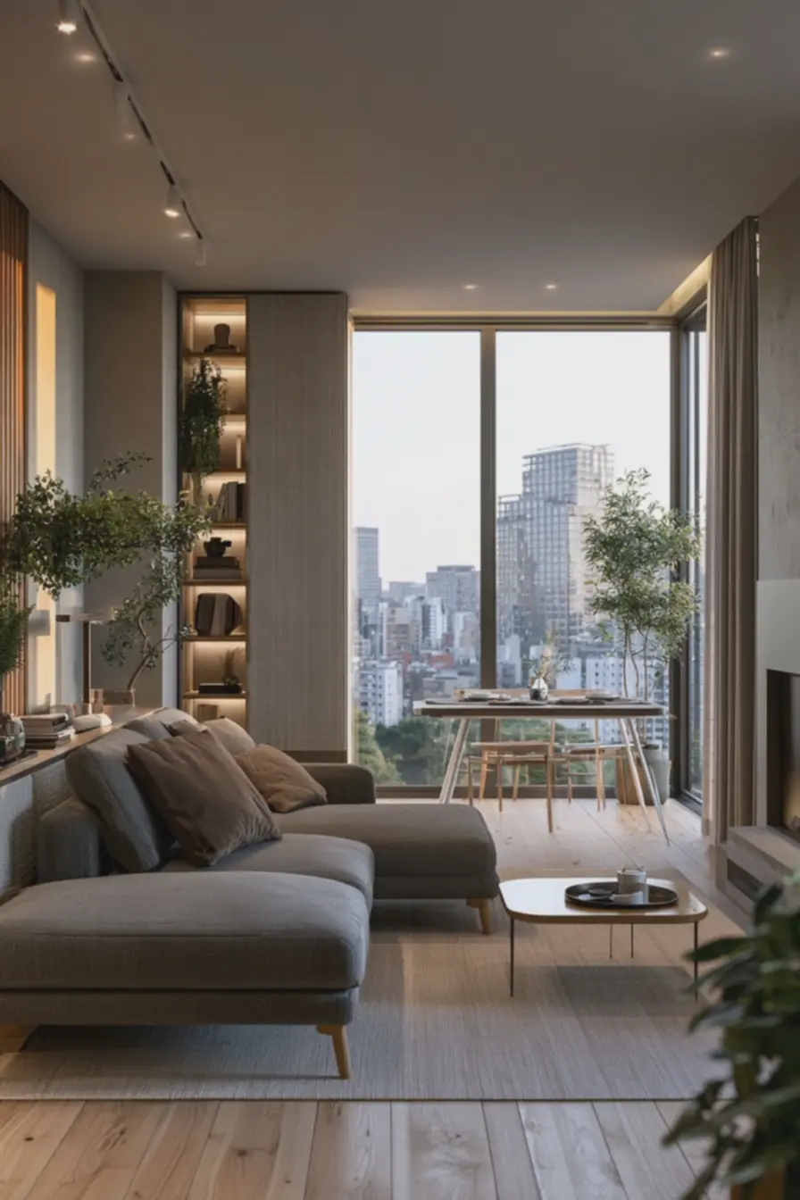 sala-de-estar-compacta-com-sofa-modular-de-madeira-clara-e-mesa-dobravel-brancafosca-ampliando-espaco Móveis versáteis que trazem as novas tendências de decoração para espaços compactos sala-de-estar-compacta-com-sofa-modular-de-madeira-clara-e-mesa-dobravel-brancafosca-ampliando-espaco Móveis versáteis que trazem as novas tendências de decoração para espaços compactos