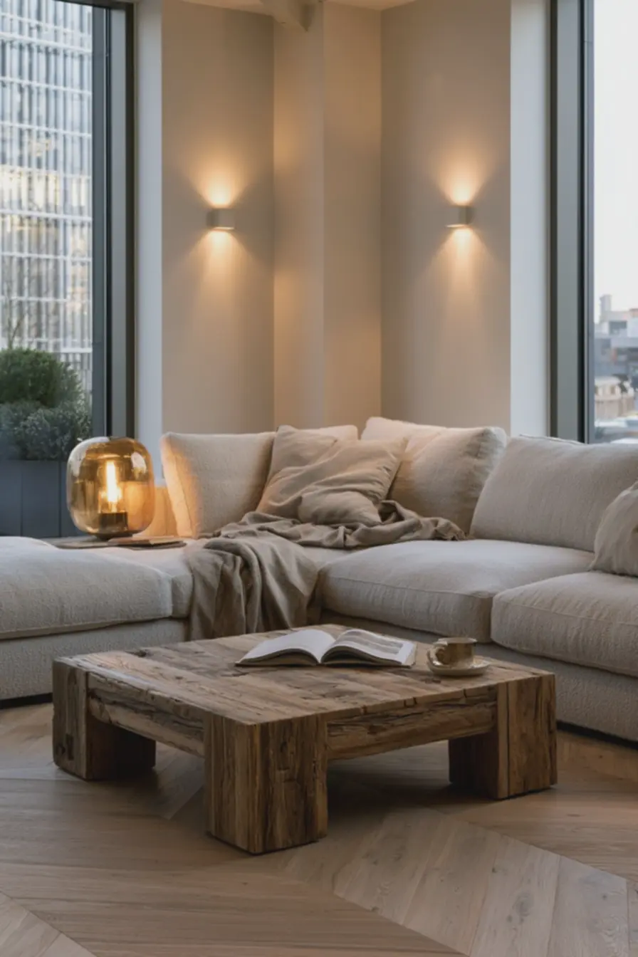 sala-de-estar-moderna-com-iluminacao-quente-lampada-ambar-luminaria-de-mesa-aolado-de-sofa-bege Iluminação que aquece: lâmpadas, tons e pontos ideais para o frio sala-de-estar-moderna-com-iluminacao-quente-lampada-ambar-luminaria-de-mesa-aolado-de-sofa-bege Iluminação que aquece: lâmpadas, tons e pontos ideais para o frio