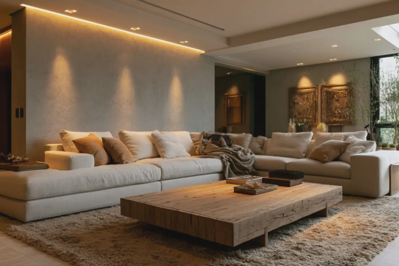 spots-embutidos-com-lampadas-dimaveis-alta-qualidade-de-cor-cri-destacandoquadros-decorativos-e-detalhes-do-mobiliario-em-sala-moderna-aconchegante Usar led na decoração: como o efeito certo muda a atmosfera do seu ambiente spots-embutidos-com-lampadas-dimaveis-alta-qualidade-de-cor-cri-destacandoquadros-decorativos-e-detalhes-do-mobiliario-em-sala-moderna-aconchegante Usar led na decoração: como o efeito certo muda a atmosfera do seu ambiente