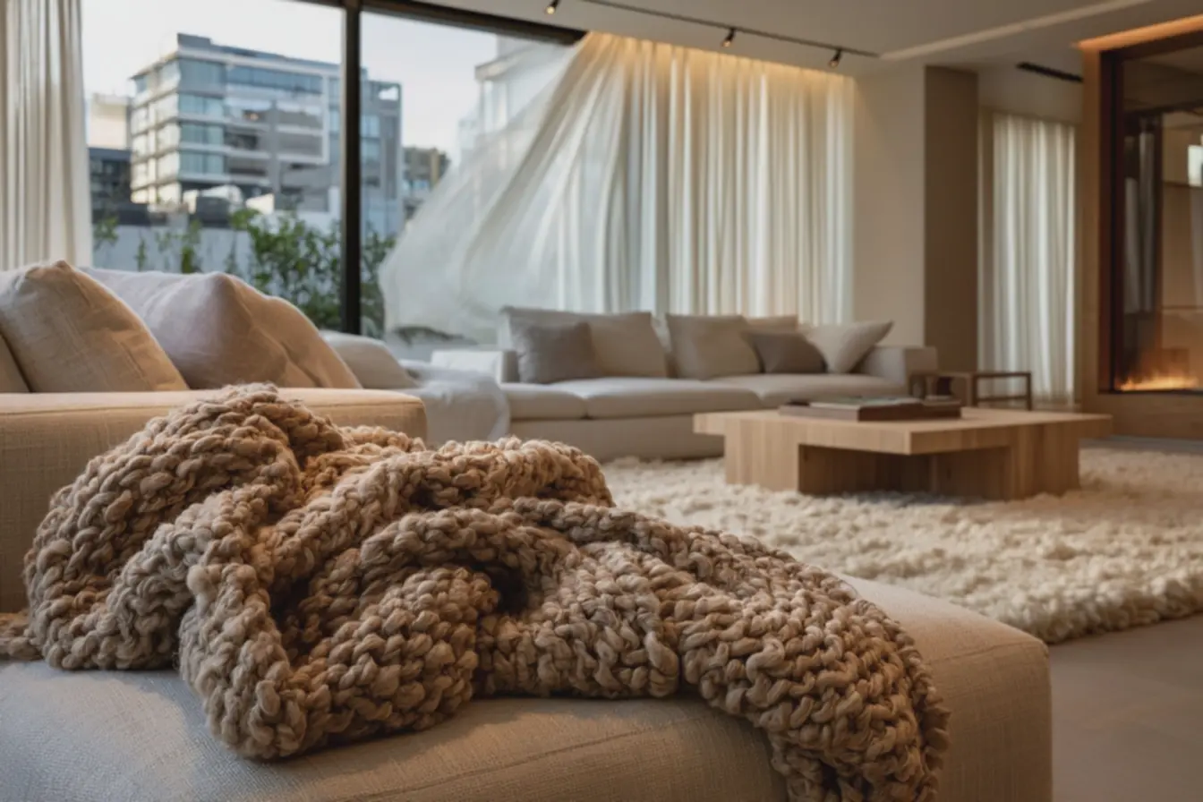 tapete-felpudo-grande-criando-base-confortavel-aos-pes-complementando-manta-dela-em-ambiente-fresco-com-piso-frio Mantas, tapetes e cortinas: combinações que aquecem a casa no frio tapete-felpudo-grande-criando-base-confortavel-aos-pes-complementando-manta-dela-em-ambiente-fresco-com-piso-frio Mantas, tapetes e cortinas: combinações que aquecem a casa no frio