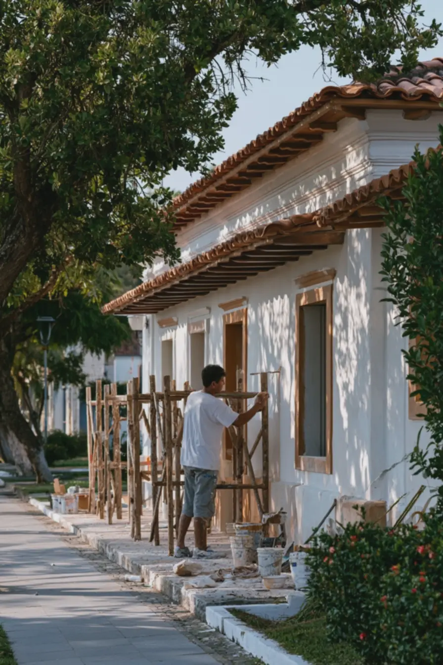 telhado-inclinado-com-telhas-terracota-classicas-em-casa-colonial-durantepintura-das-paredes Fachadas, telhados e cores: combinações que valorizam casas estilo colonial simples telhado-inclinado-com-telhas-terracota-classicas-em-casa-colonial-durantepintura-das-paredes Fachadas, telhados e cores: combinações que valorizam casas estilo colonial simples