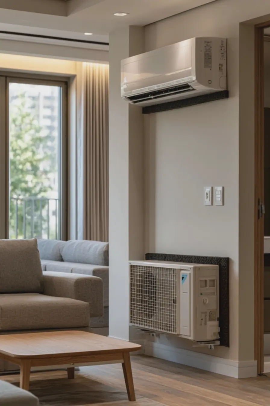 unidade-interna-ar-condicionado-quente-frio-instalada-sala-de-estar-modernaparedes-claras Ar condicionado quente-frio silencioso: características que garantem conforto acústico unidade-interna-ar-condicionado-quente-frio-instalada-sala-de-estar-modernaparedes-claras Ar condicionado quente-frio silencioso: características que garantem conforto acústico