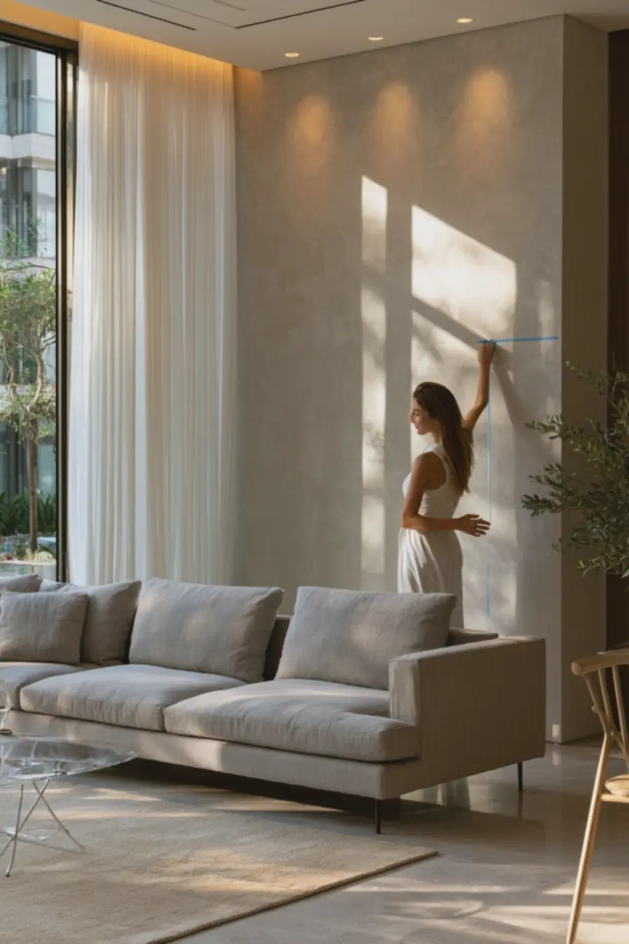 uso-de-fita-crepe-na-parede-para-medir-espaco-vazio-acima-do-sofa-otimizacao-deescala-na-decoracao-pratica-e-economica Erros de escala que deixam a sala apertada — correções baratas e de grande efeito visual uso-de-fita-crepe-na-parede-para-medir-espaco-vazio-acima-do-sofa-otimizacao-deescala-na-decoracao-pratica-e-economica Erros de escala que deixam a sala apertada — correções baratas e de grande efeito visual