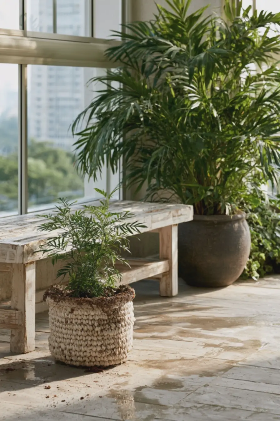 varanda-com-vaso-de-croche-sujo-de-terra-sem-forro-impermeavel-causando-manchasno-piso-frio Vasos de crochê versus cachepots: quando optar por um ou outro na decoração varanda-com-vaso-de-croche-sujo-de-terra-sem-forro-impermeavel-causando-manchasno-piso-frio Vasos de crochê versus cachepots: quando optar por um ou outro na decoração