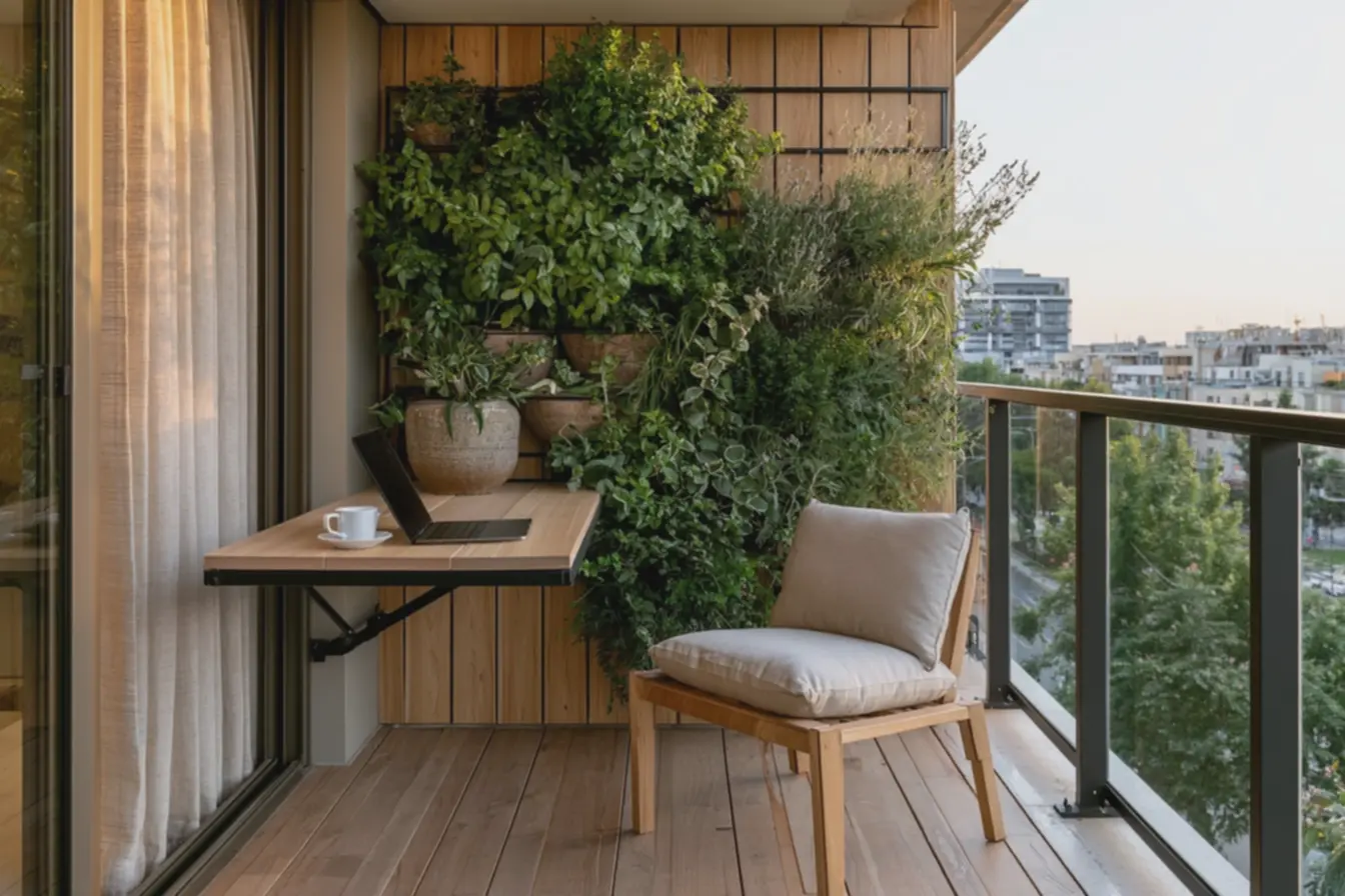 varanda-de-apartamento-pequena-com-moveis-modulares-e-dobraveis-de-madeira-claraem-ambiente-funcional-e-acolhedor Decoração de varanda: ideias inesperadas para renovar seu espaço com charme varanda-de-apartamento-pequena-com-moveis-modulares-e-dobraveis-de-madeira-claraem-ambiente-funcional-e-acolhedor Decoração de varanda: ideias inesperadas para renovar seu espaço com charme