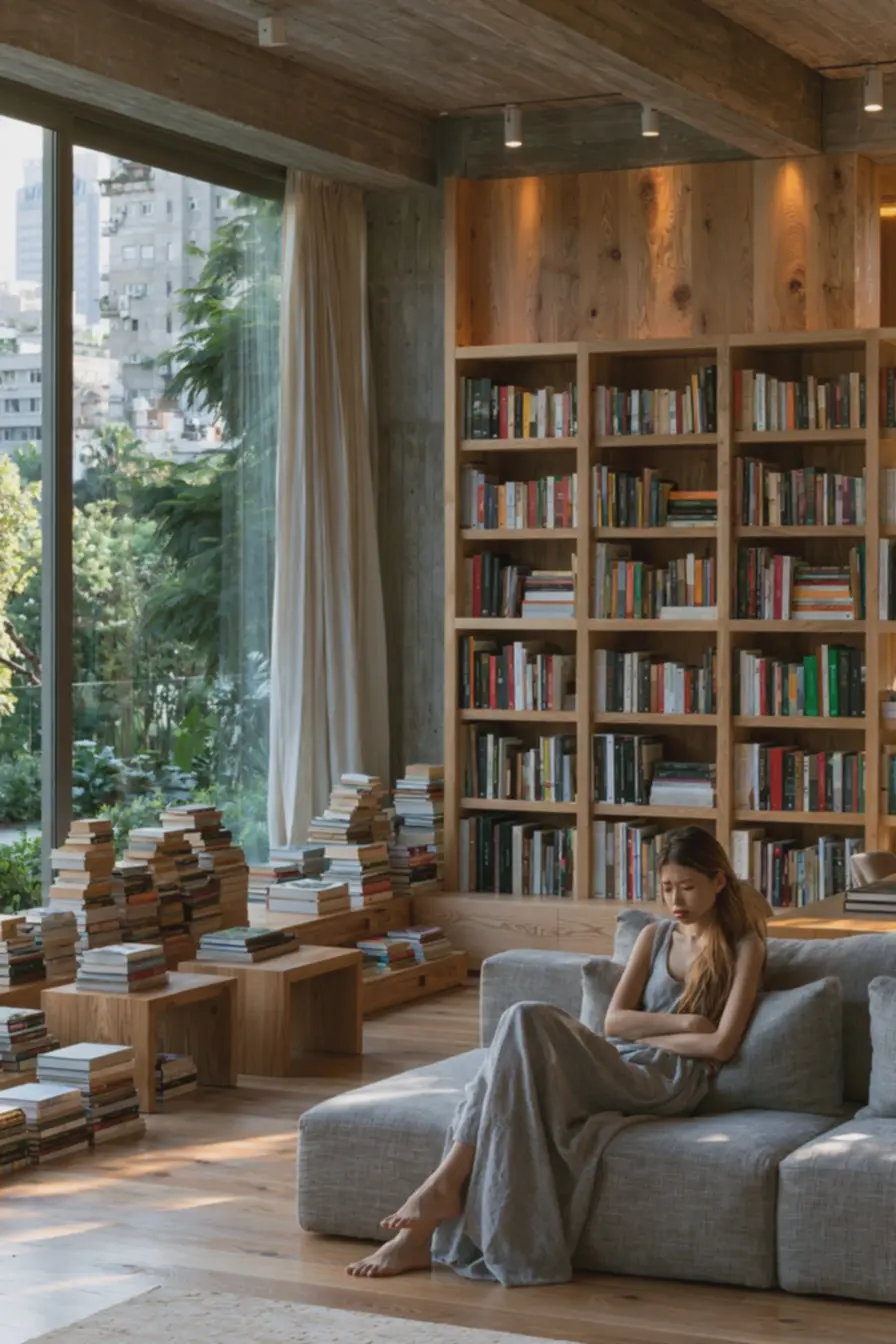 ambiente-com-excesso-de-formatos-e-cores-desorganizadas-na-decoracao-com-livros Erros comuns ao decorar com livros que deixam sua sala visualmente sobrecarregada ambiente-com-excesso-de-formatos-e-cores-desorganizadas-na-decoracao-com-livros Erros comuns ao decorar com livros que deixam sua sala visualmente sobrecarregada
