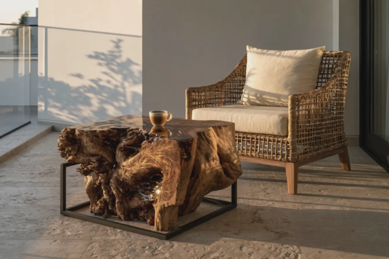 ambiente-familiar-com-porcelanato-rustico-bege-iluminado-pela-luz-suave-do-pordo-sol Raízes de árvores para decoração: mesas e banquetas lindas e cheias de estilo ambiente-familiar-com-porcelanato-rustico-bege-iluminado-pela-luz-suave-do-pordo-sol Raízes de árvores para decoração: mesas e banquetas lindas e cheias de estilo