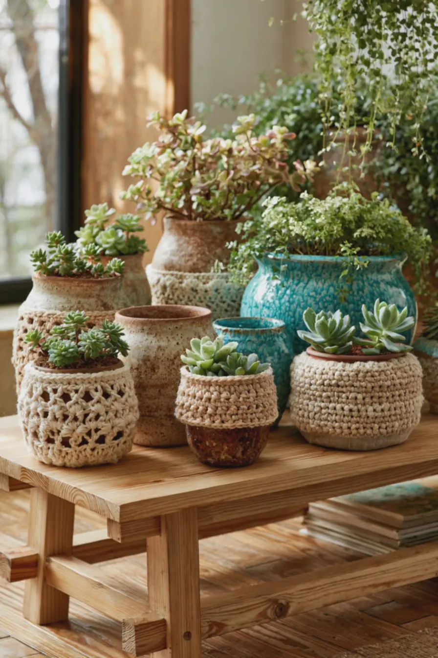 decoracao-de-ambiente-com-prateleira-iluminada-por-luz-natural-destacandoceramica-fria-e-croche-aconchegante Vasos de plantas com crochê e cerâmica: combinações de texturas para deixar prateleiras mais vivas decoracao-de-ambiente-com-prateleira-iluminada-por-luz-natural-destacandoceramica-fria-e-croche-aconchegante Vasos de plantas com crochê e cerâmica: combinações de texturas para deixar prateleiras mais vivas