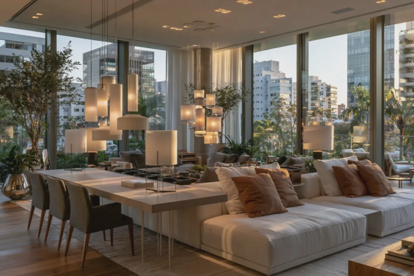 decoracao-minimalista-com-organizadores-integrados-ambiente-funcional-que-unemorar-e-trabalhar Salas flexíveis: móveis e iluminação que equilibram morar e trabalhar em casa decoracao-minimalista-com-organizadores-integrados-ambiente-funcional-que-unemorar-e-trabalhar Salas flexíveis: móveis e iluminação que equilibram morar e trabalhar em casa