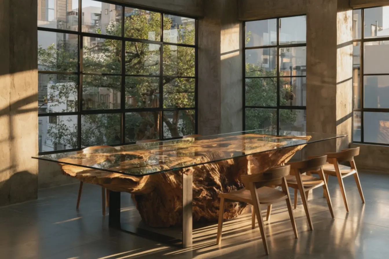 design-contemporaneo-que-integra-materiais-naturais-e-industriais-em-moveis-deraiz-para-decoracao-impactante Resina, vidro e metal: ideias para integrar raízes de árvores na decoração design-contemporaneo-que-integra-materiais-naturais-e-industriais-em-moveis-deraiz-para-decoracao-impactante Resina, vidro e metal: ideias para integrar raízes de árvores na decoração