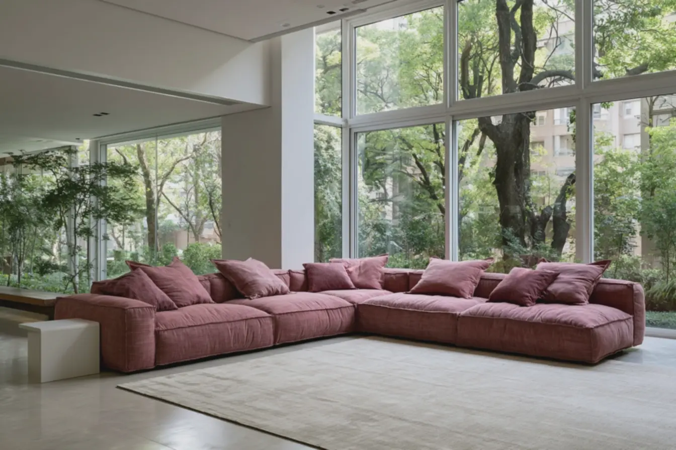 destaque-para-combinacao-de-tom-rosa-intenso-escala-grande-e-textura-de-linho-emambiente-moderno Rosa no mobiliário: escolher tons e escalas para não sobrecarregar a sala destaque-para-combinacao-de-tom-rosa-intenso-escala-grande-e-textura-de-linho-emambiente-moderno Rosa no mobiliário: escolher tons e escalas para não sobrecarregar a sala