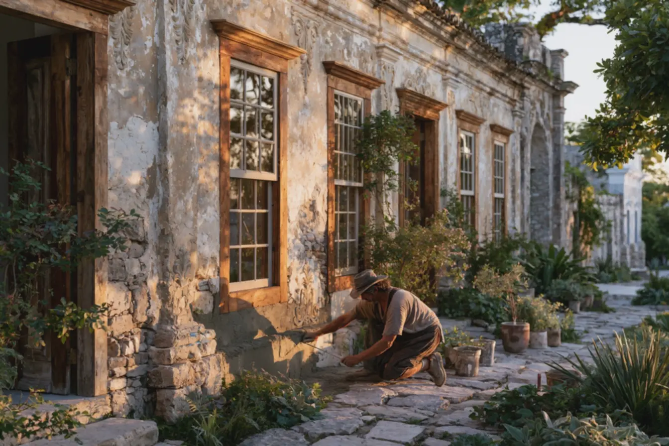 detalhes-ornamentais-em-fachada-antiga-com-acabamento-natural-e-textura-viva-deargamassa-de-cal Reparos essenciais e materiais certos para preservar fachadas de casas antigas detalhes-ornamentais-em-fachada-antiga-com-acabamento-natural-e-textura-viva-deargamassa-de-cal Reparos essenciais e materiais certos para preservar fachadas de casas antigas