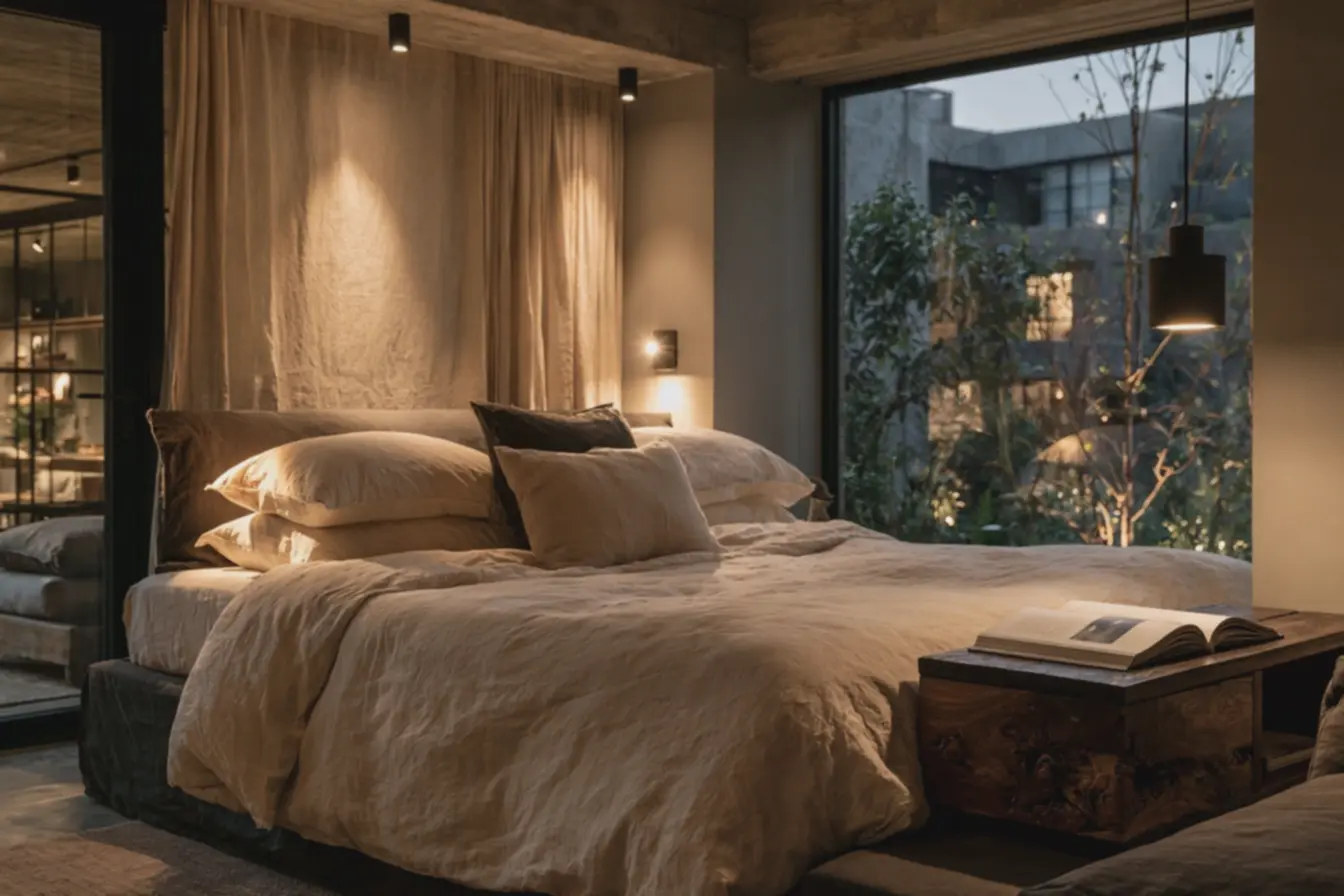 equilibrio-entre-conforto-e-funcionalidade-no-quarto-com-diferentes-temperaturasde-cor-de-led-para-cada-uso Temperaturas de cor do LED ideais para sala, cozinha e quarto equilibrio-entre-conforto-e-funcionalidade-no-quarto-com-diferentes-temperaturasde-cor-de-led-para-cada-uso Temperaturas de cor do LED ideais para sala, cozinha e quarto