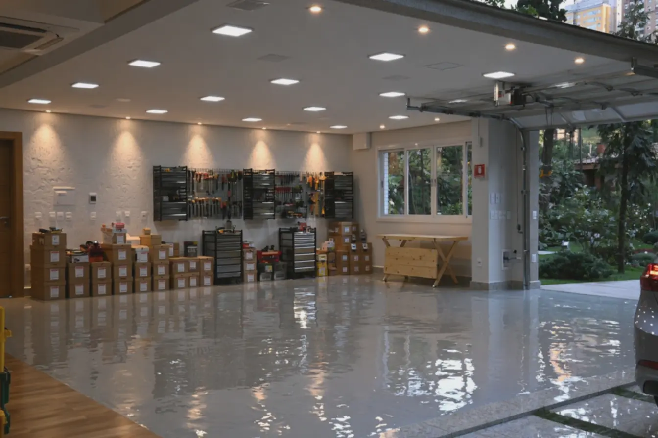 espaco-de-garagem-funcional-com-piso-brilhante-e-iluminacao-led-para-ambienteseguro-e-pratico Reforma da garagem simples: ideias que renovam sem pesar no bolso espaco-de-garagem-funcional-com-piso-brilhante-e-iluminacao-led-para-ambienteseguro-e-pratico Reforma da garagem simples: ideias que renovam sem pesar no bolso