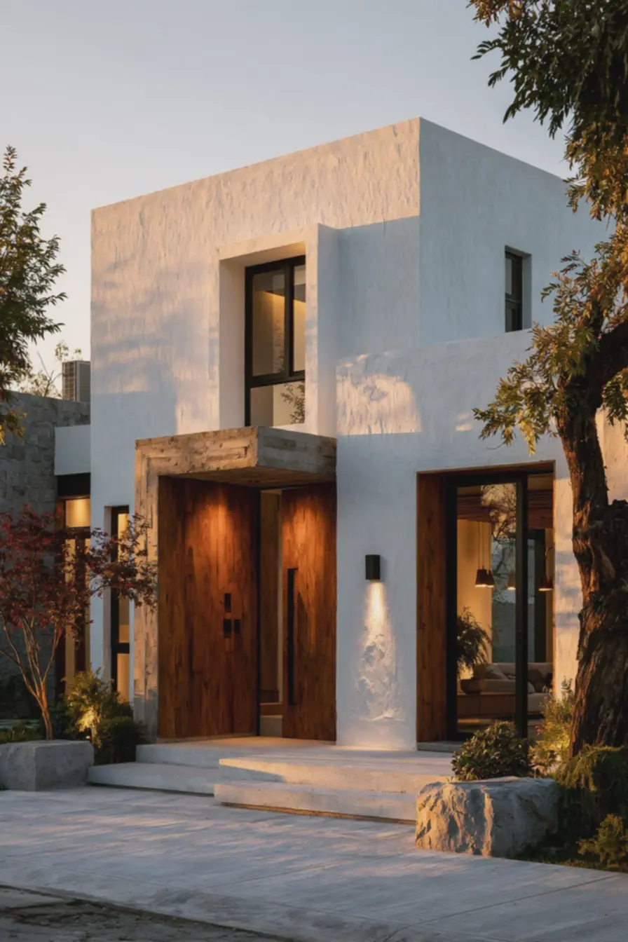 fachada-de-casa-simples-com-volumetria-e-sombras-em-dia-de-sol Volumetria e sombra: fachadas modernas para casas simples com poucos elementos fachada-de-casa-simples-com-volumetria-e-sombras-em-dia-de-sol Volumetria e sombra: fachadas modernas para casas simples com poucos elementos