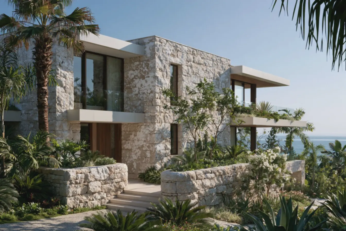 fachada-moderna-de-praia-revestida-em-pedra-natural-branca-com-manchasesbranquicadas-de-salitre-fosco Revestimentos, cores e detalhes que protegem fachadas de praia do sal fachada-moderna-de-praia-revestida-em-pedra-natural-branca-com-manchasesbranquicadas-de-salitre-fosco Revestimentos, cores e detalhes que protegem fachadas de praia do sal
