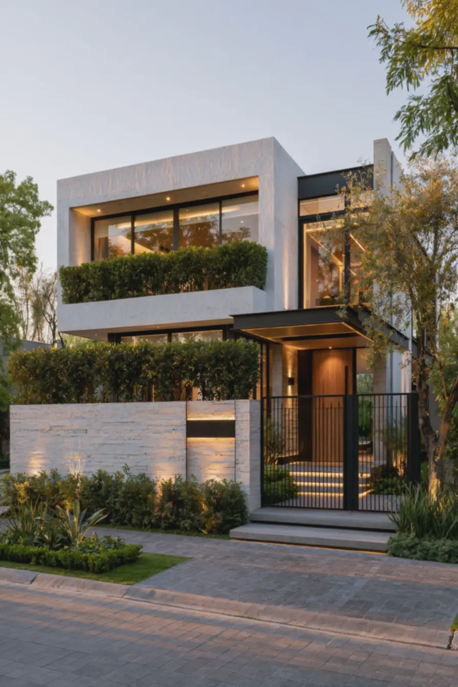 grade-metalica-preta-fosca-com-design-simetrico-complementando-entrada-principalde-casa-moderna Muro baixo, cerca viva ou grade: qual solução valoriza melhor a frente da casa? grade-metalica-preta-fosca-com-design-simetrico-complementando-entrada-principalde-casa-moderna Muro baixo, cerca viva ou grade: qual solução valoriza melhor a frente da casa?