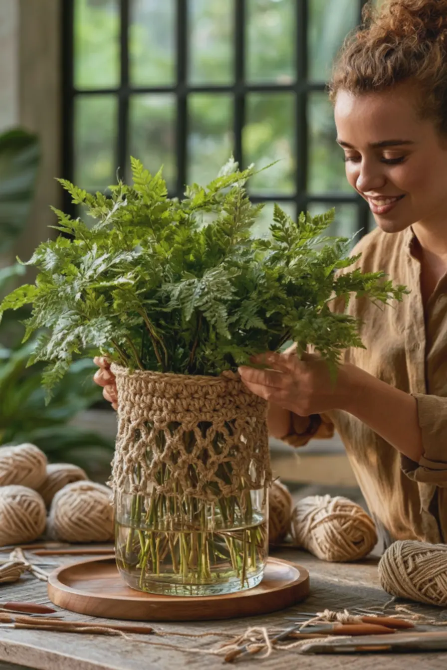 mesa-de-trabalho-com-ferramentas-e-novelos-de-fios-neutros-iluminada-por-luznatural Crochê sobre vidro, cerâmica ou plástico: acabamentos que valorizam seus vasos mesa-de-trabalho-com-ferramentas-e-novelos-de-fios-neutros-iluminada-por-luznatural Crochê sobre vidro, cerâmica ou plástico: acabamentos que valorizam seus vasos