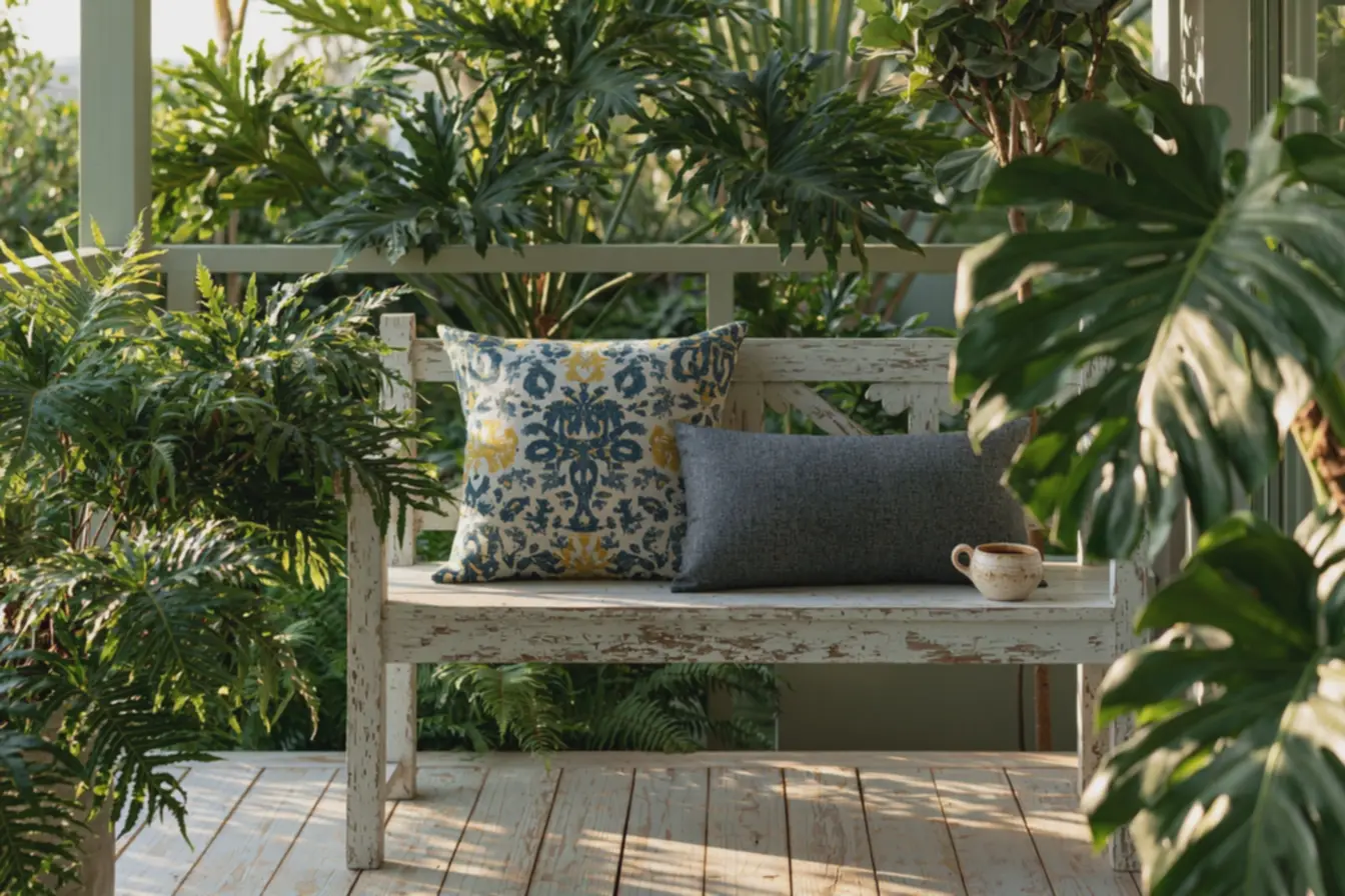 plantas-tropicais-ao-redor-do-banco-exterior-destacam-mix-de-almofadasestampadas-e-funcionais-promovendo-frescor Almofadas estampadas na decoração: o detalhe que renova seu ambiente sem esforço plantas-tropicais-ao-redor-do-banco-exterior-destacam-mix-de-almofadasestampadas-e-funcionais-promovendo-frescor Almofadas estampadas na decoração: o detalhe que renova seu ambiente sem esforço