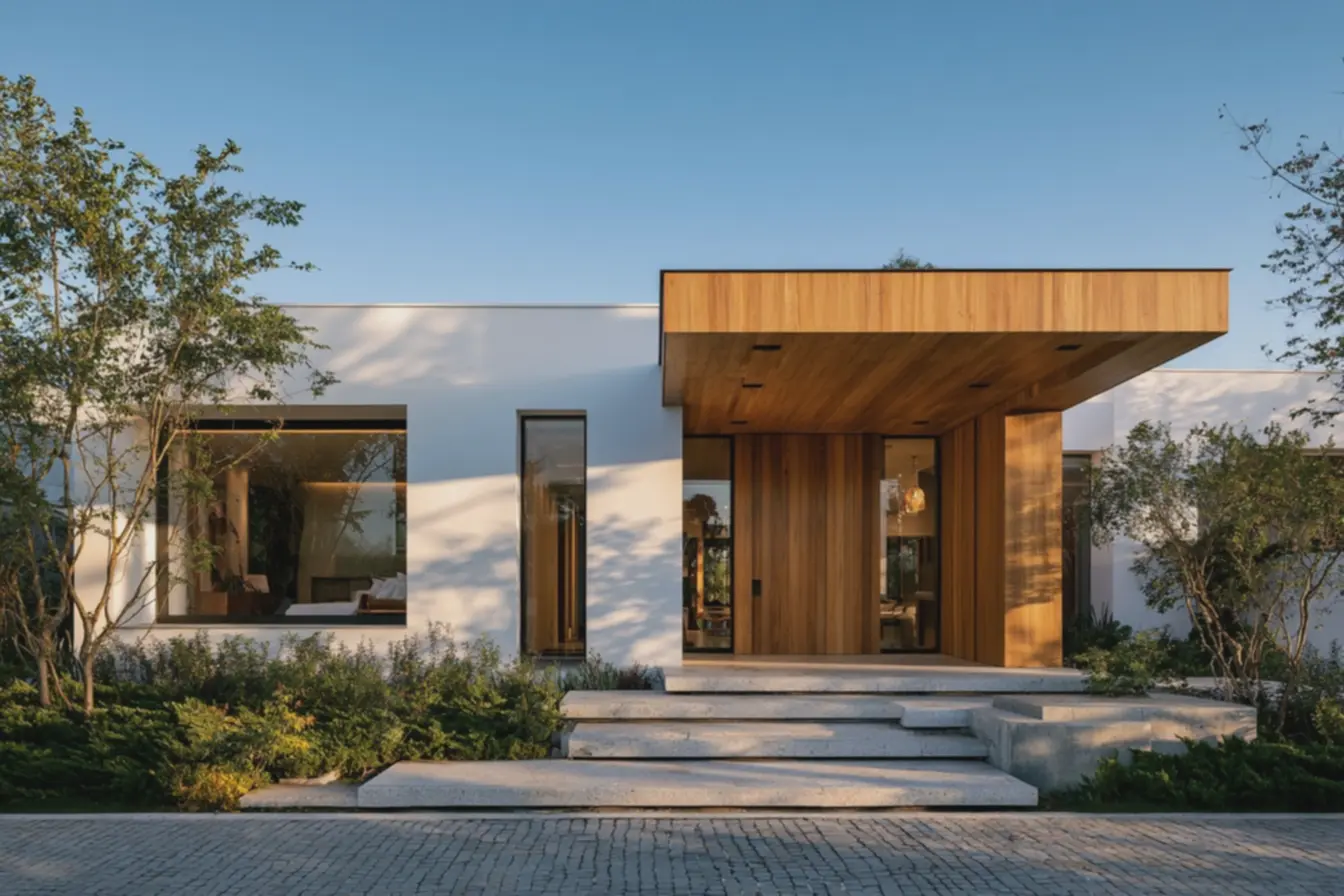 porta-principal-recuada-criando-abrigo-e-sombra-envolvente Volumetria e sombra: fachadas modernas para casas simples com poucos elementos porta-principal-recuada-criando-abrigo-e-sombra-envolvente Volumetria e sombra: fachadas modernas para casas simples com poucos elementos