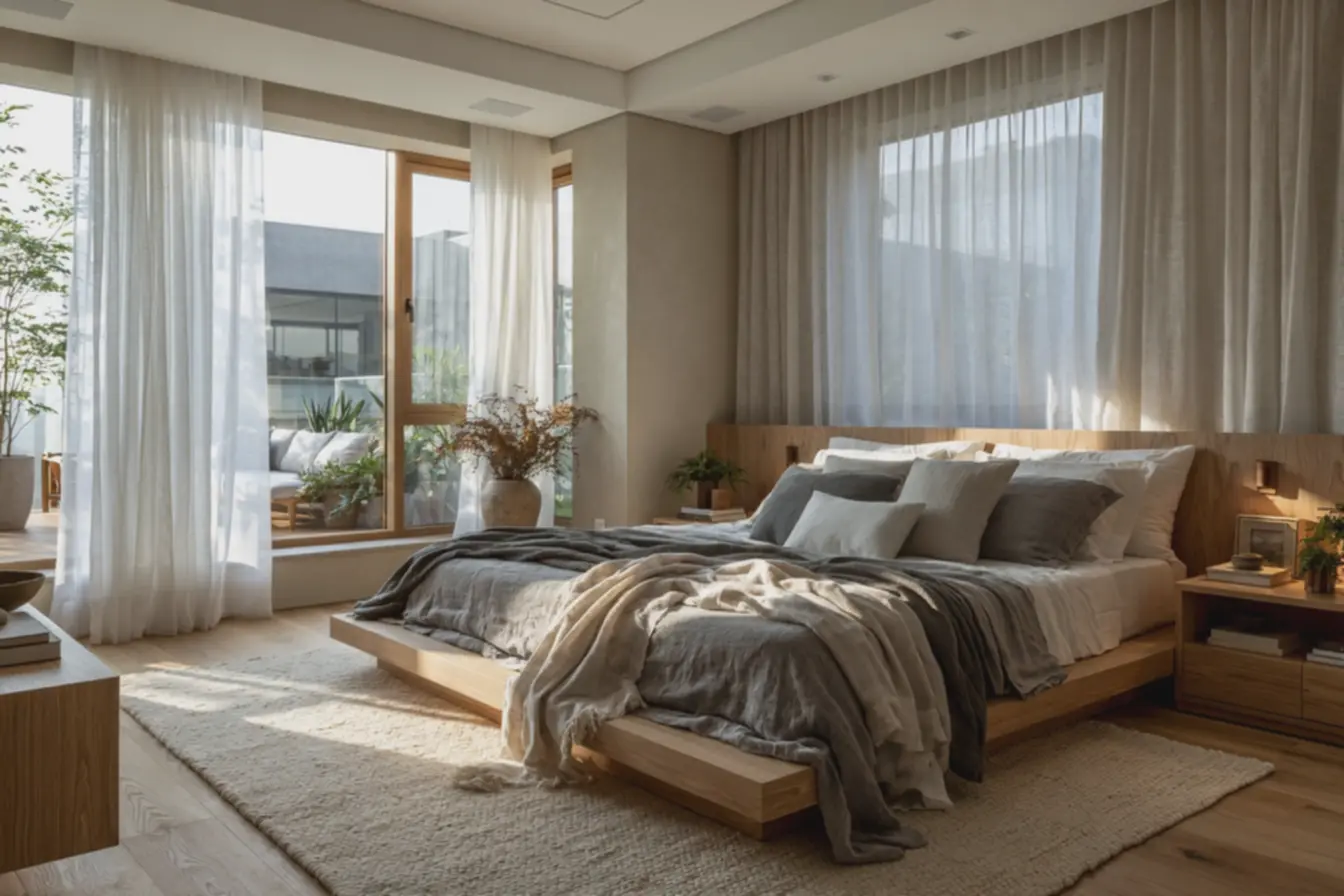 quarto-iluminado-luz-natural-com-cortina-branca-translucida-em-tecido-voile Cores de cortina para quartos: escolhas que mudam o clima do seu espaço quarto-iluminado-luz-natural-com-cortina-branca-translucida-em-tecido-voile Cores de cortina para quartos: escolhas que mudam o clima do seu espaço
