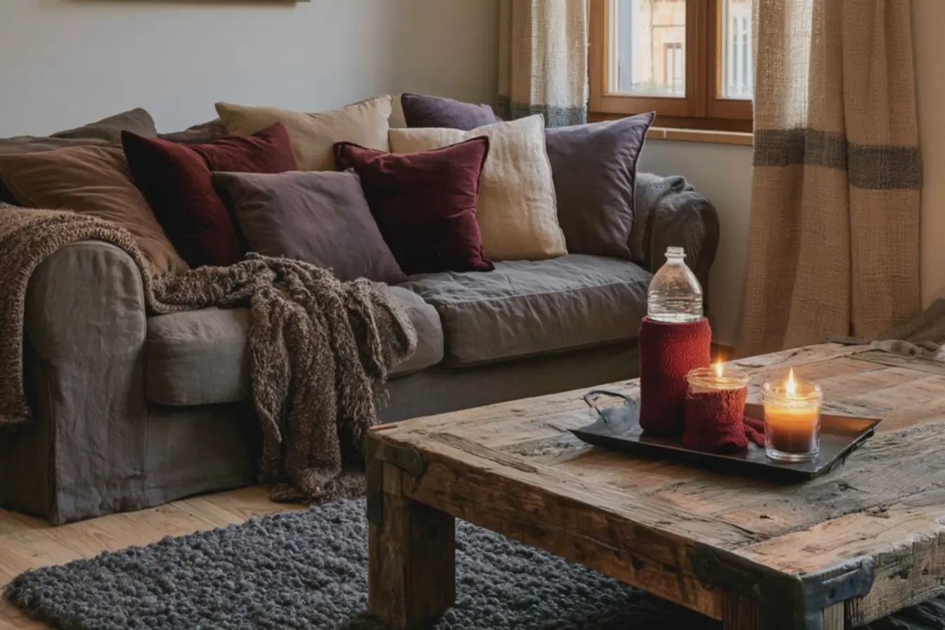 sala-de-estar-aconchegante-para-inverno-com-sofa-e-almofadas-de-veludo-e-la-emtons-terrosos Decoração DIY para inverno: ideias que renovam o clima da sua casa rápido sala-de-estar-aconchegante-para-inverno-com-sofa-e-almofadas-de-veludo-e-la-emtons-terrosos Decoração DIY para inverno: ideias que renovam o clima da sua casa rápido